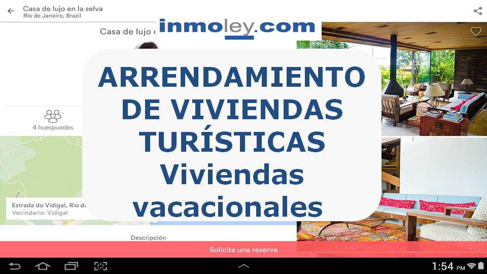 GUÍA PRÁCTICA  DE ARRENDAMIENTO DE VIVIENDAS TURÍSTICAS. Viviendas  vacacionales. Formularios