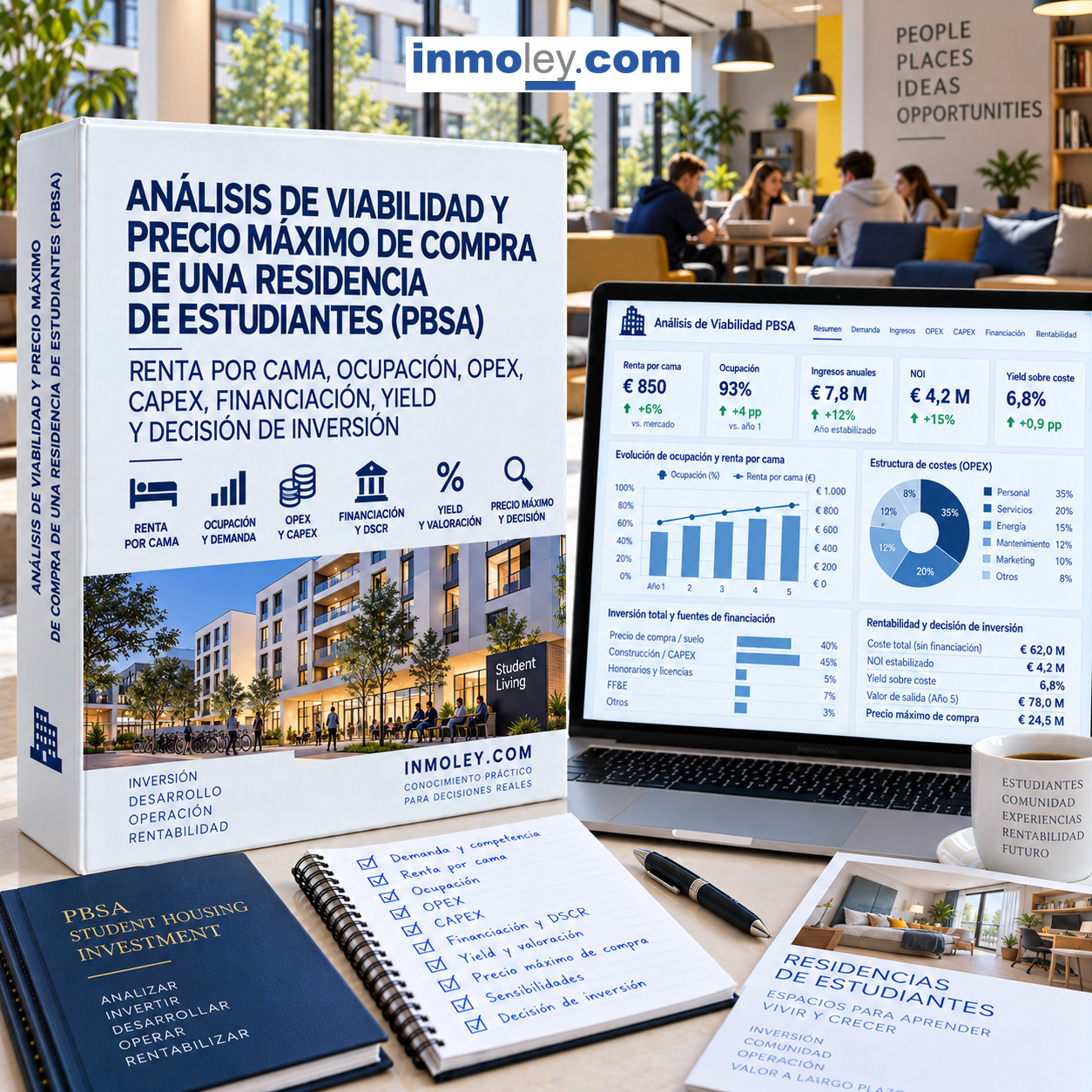 ANÁLISIS DE VIABILIDAD Y PRECIO MÁXIMO DE COMPRA DE UNA RESIDENCIA DE ESTUDIANTES (PBSA): RENTA POR CAMA, OCUPACIÓN, OPEX, CAPEX, FINANCIACIÓN, YIELD Y DECISIÓN DE INVERSIÓN