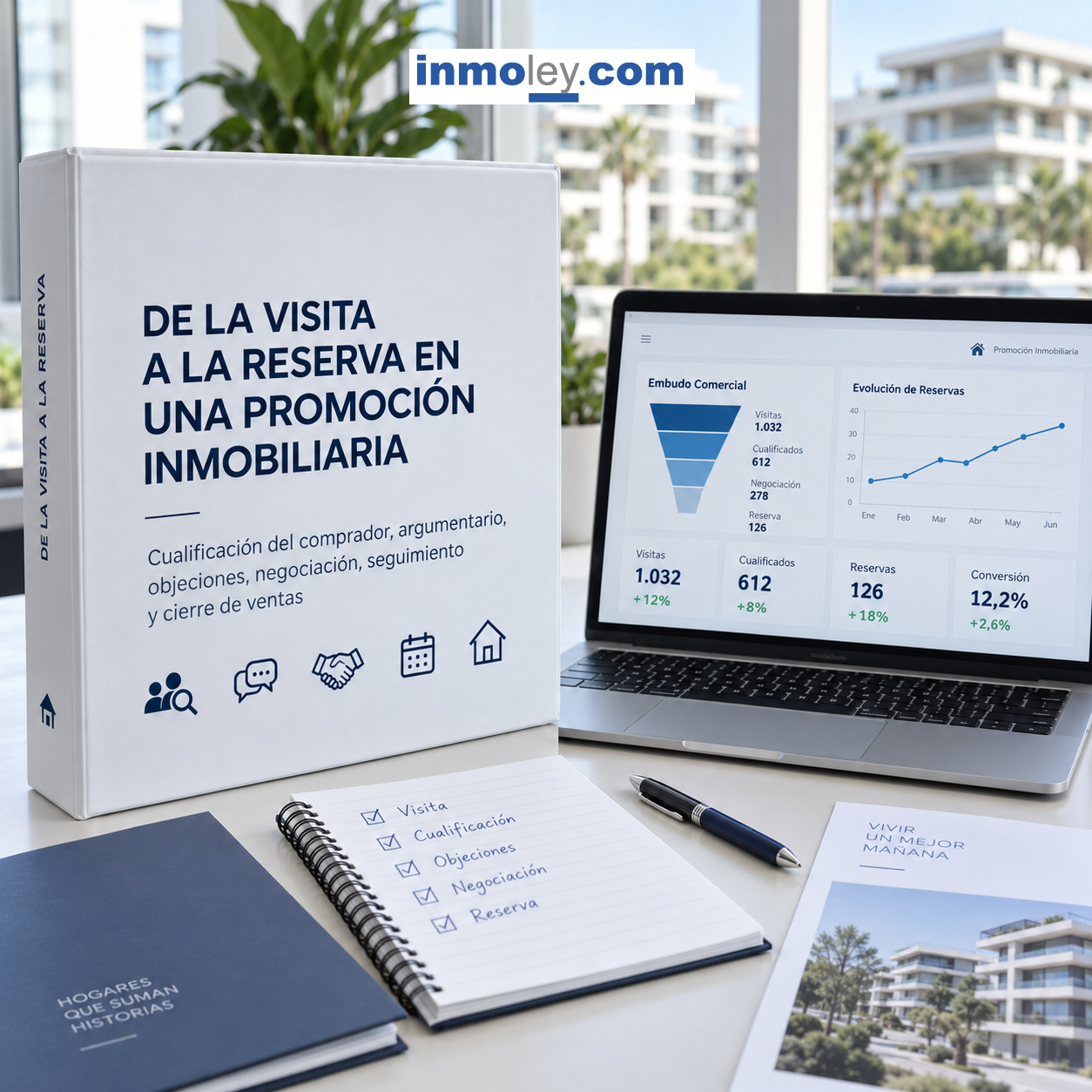 DE LA VISITA A LA RESERVA EN UNA PROMOCI�N INMOBILIARIA: CUALIFICACI�N DEL COMPRADOR, ARGUMENTARIO, OBJECIONES, NEGOCIACI�N, SEGUIMIENTO Y CIERRE DE VENTAS