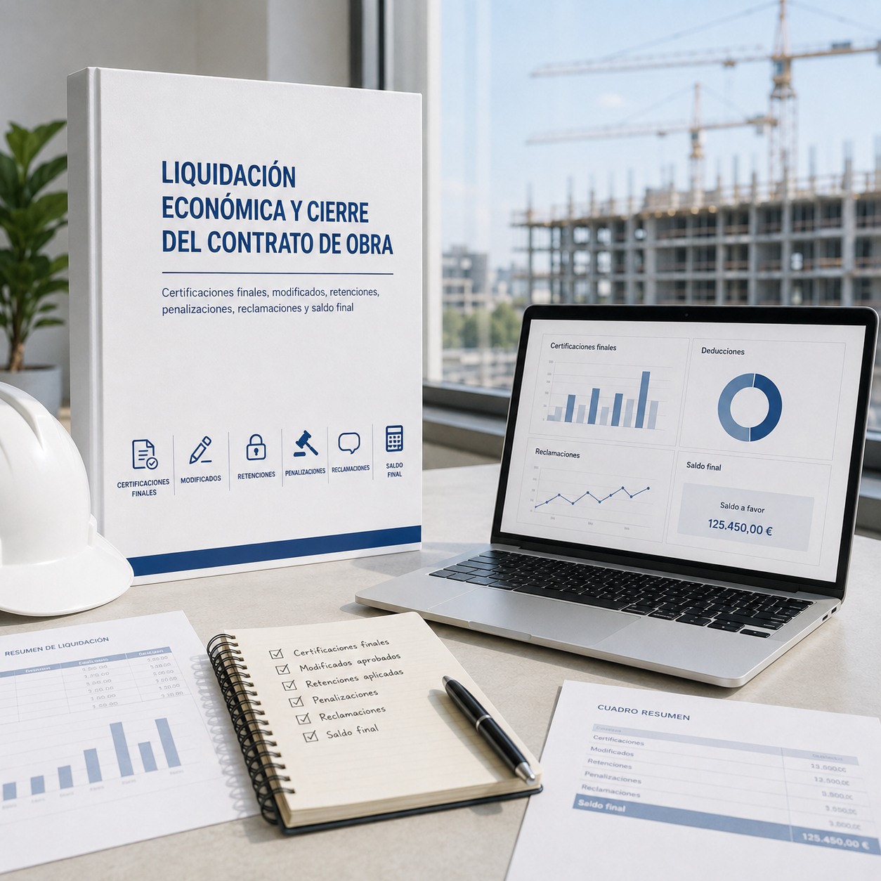 Liquidación económica y cierre del contrato de obra